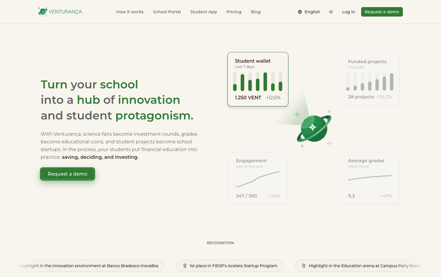 Venturança — an education ecosystem, end to end