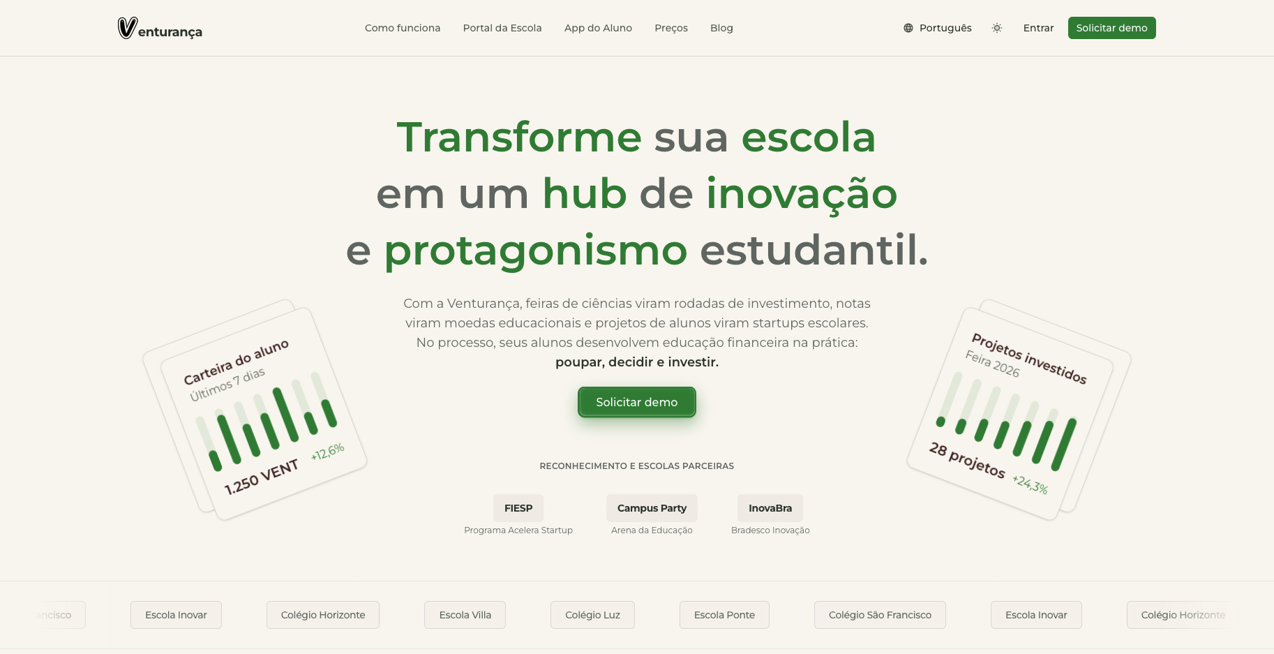 Venturança — um ecossistema de educação, de ponta a ponta