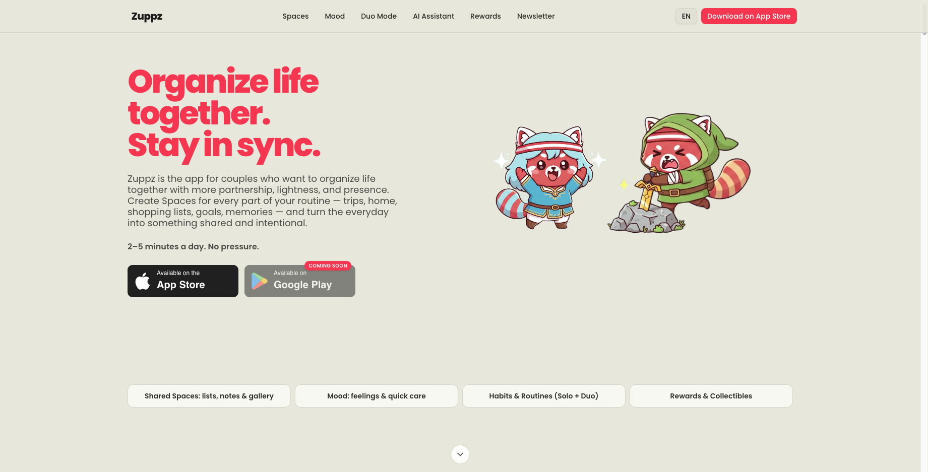 Zuppz — a life planner for couples