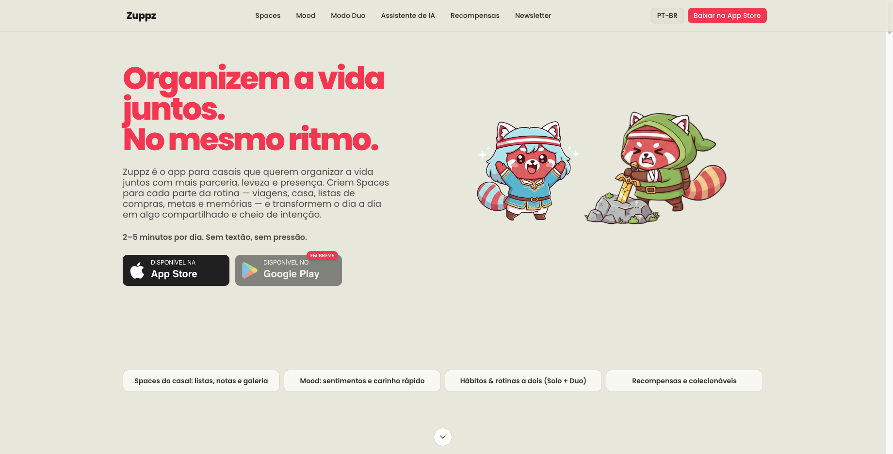 Zuppz — um planner de vida para casais